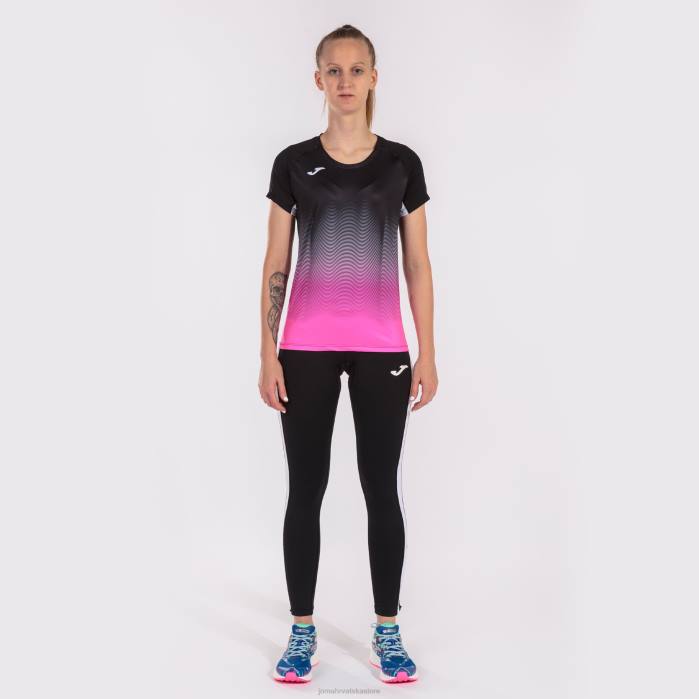 hr Joma košulja kratkih rukava elite vii crno fluorescentno ružičasto bijelo 6FVN3663 žene