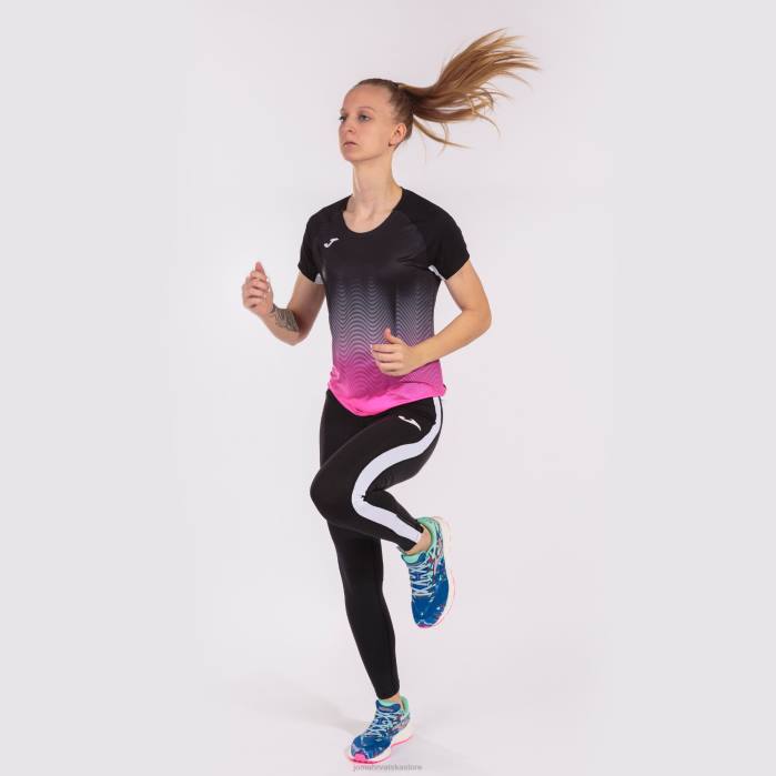 hr Joma košulja kratkih rukava elite vii crno fluorescentno ružičasto bijelo 6FVN3663 žene