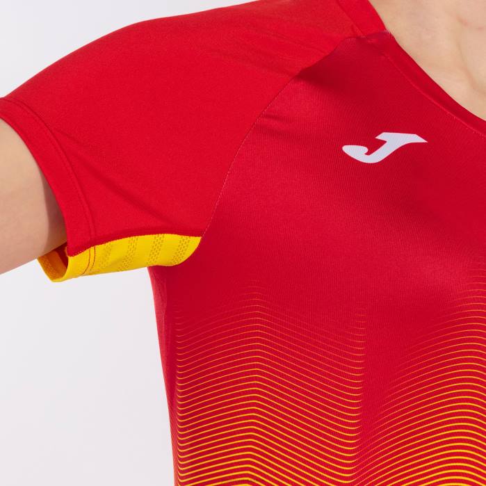 hr Joma košulja kratkih rukava elite vii crveno bijelo žuto 6FVN2355 žene