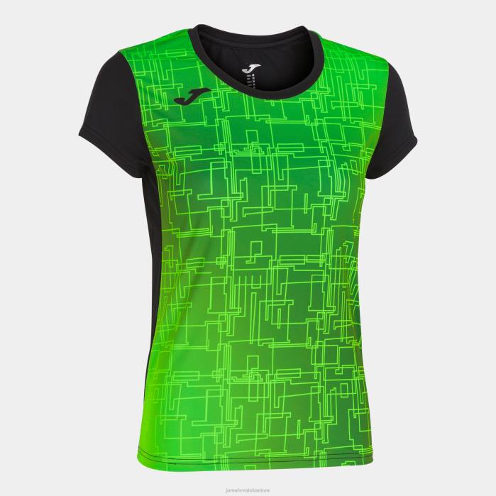 hr Joma košulja kratkih rukava elite viii crna fluorescentno zelena 6FVN2114 žene