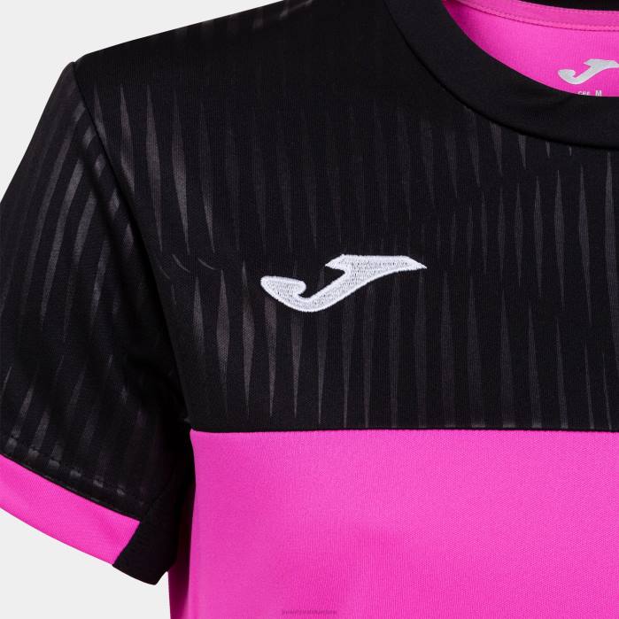 hr Joma košulja kratkih rukava montreal fluorescentno ružičasto crna 6FVN3909 žene