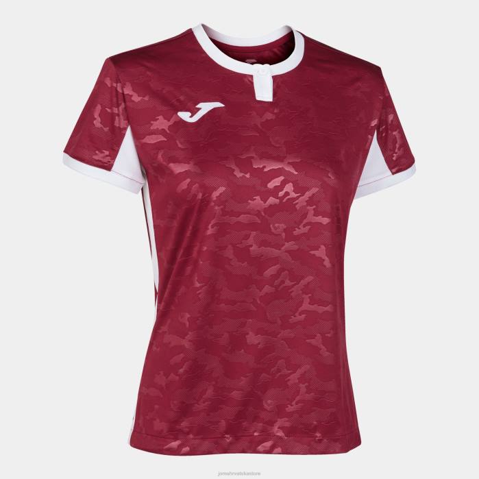 hr Joma košulja kratkih rukava toletum ii bordo bijela 6FVN1807 žene