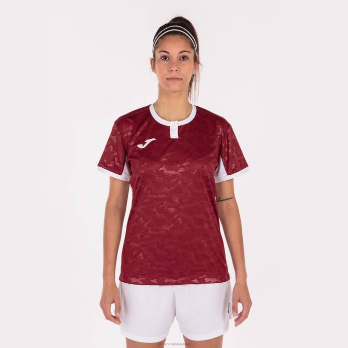 hr Joma košulja kratkih rukava toletum ii bordo bijela 6FVN1807 žene