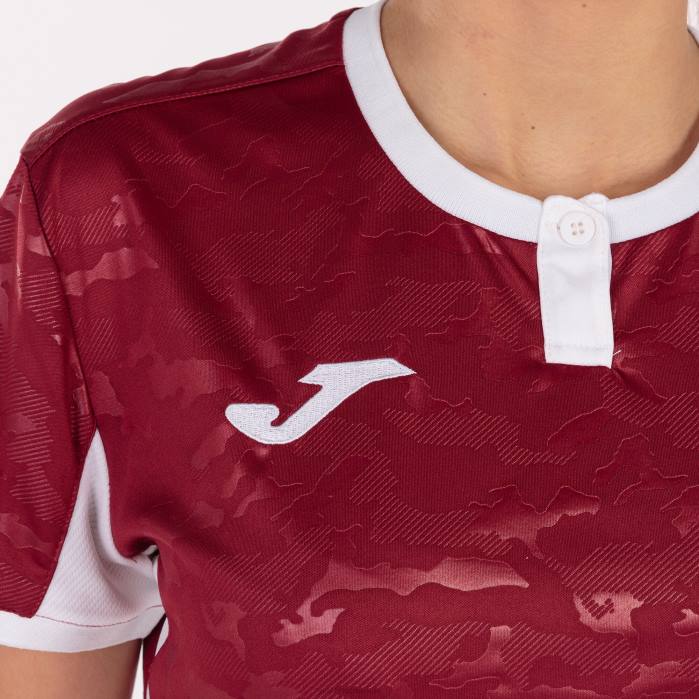 hr Joma košulja kratkih rukava toletum ii bordo bijela 6FVN1807 žene