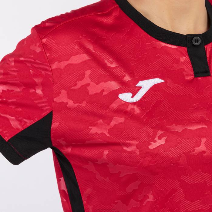 hr Joma košulja kratkih rukava toletum ii crveno-crno 6FVN2257 žene