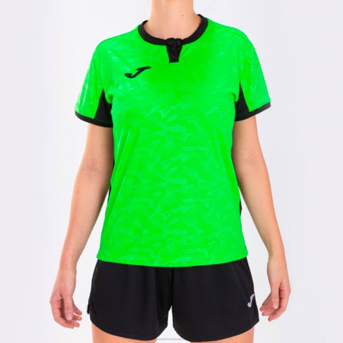 hr Joma košulja kratkih rukava toletum ii fluorescentno zelena crna 6FVN3701 žene