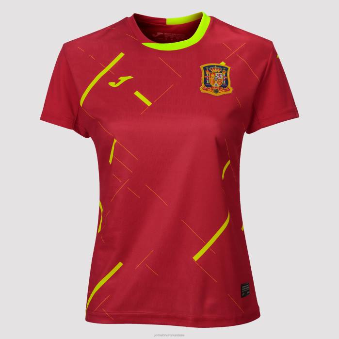 hr Joma majica kratki rukav 1. jednoobrazna španjolska futsal selekcija Crvena 6FVN2513 žene