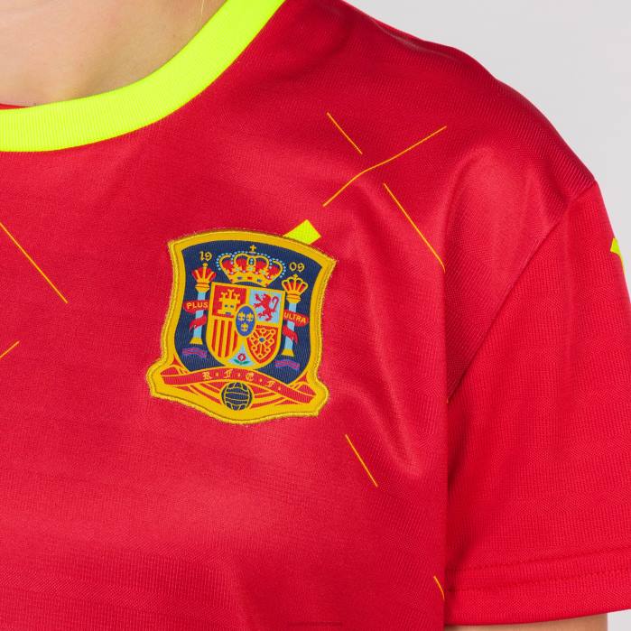 hr Joma majica kratki rukav 1. jednoobrazna španjolska futsal selekcija Crvena 6FVN2513 žene