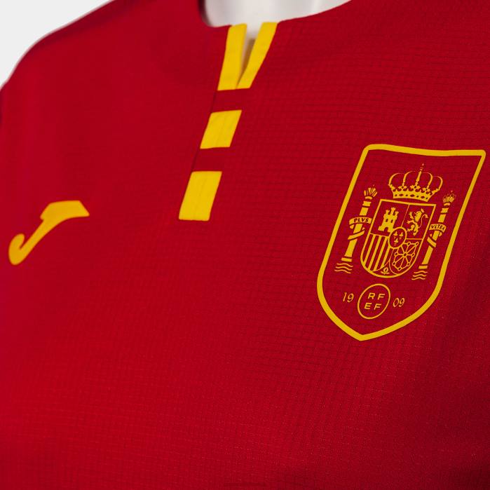 hr Joma majica kratki rukav 1. jednoobrazna španjolska futsal selekcija Crvena 6FVN3974 žene