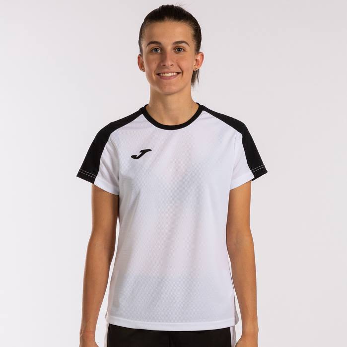 hr Joma majica kratki rukav eko prvenstvo bijelo crno 6FVN2340 žene
