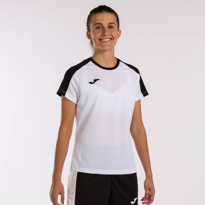 hr Joma majica kratki rukav eko prvenstvo bijelo crno 6FVN2340 žene