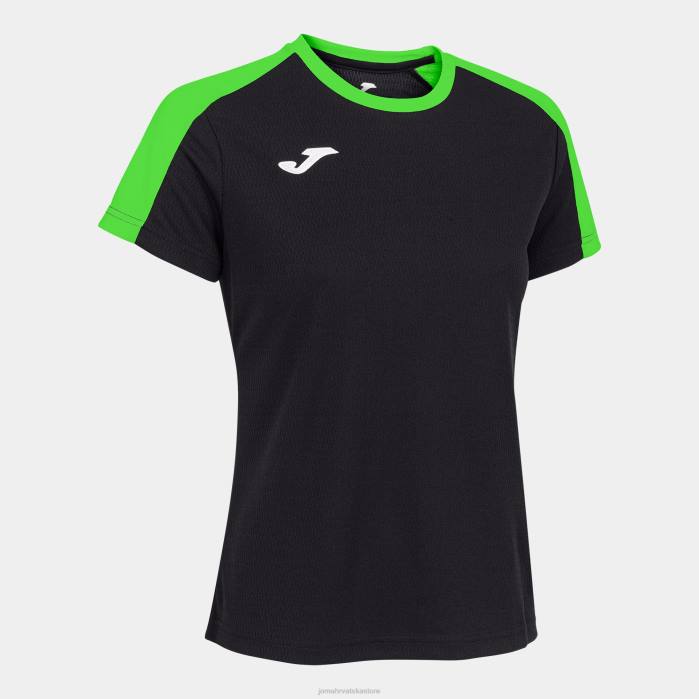 hr Joma majica kratki rukav eko prvenstvo crna fluorescentno zelena 6FVN4010 žene