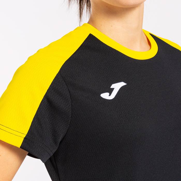 hr Joma majica kratki rukav eko prvenstvo crno žuta 6FVN4003 žene