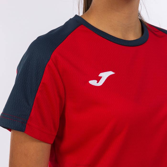 hr Joma majica kratki rukav eko prvenstvo crvena tamnoplava 6FVN2232 žene