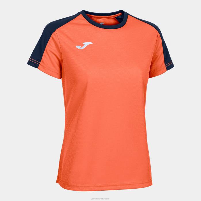 hr Joma majica kratki rukav eko prvenstvo fluorescentno narančasta tamnoplava 6FVN3819 žene