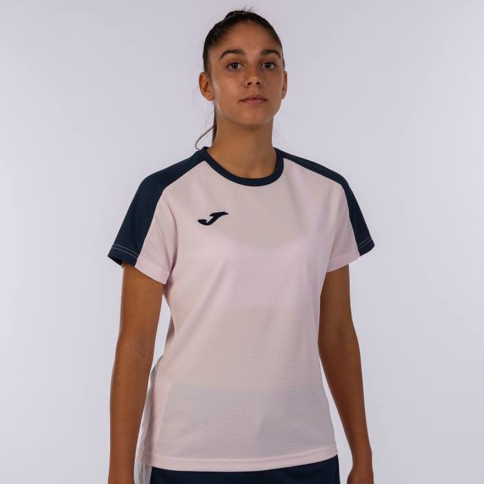 hr Joma majica kratki rukav eko prvenstvo ružičasta tamnoplava 6FVN2374 žene