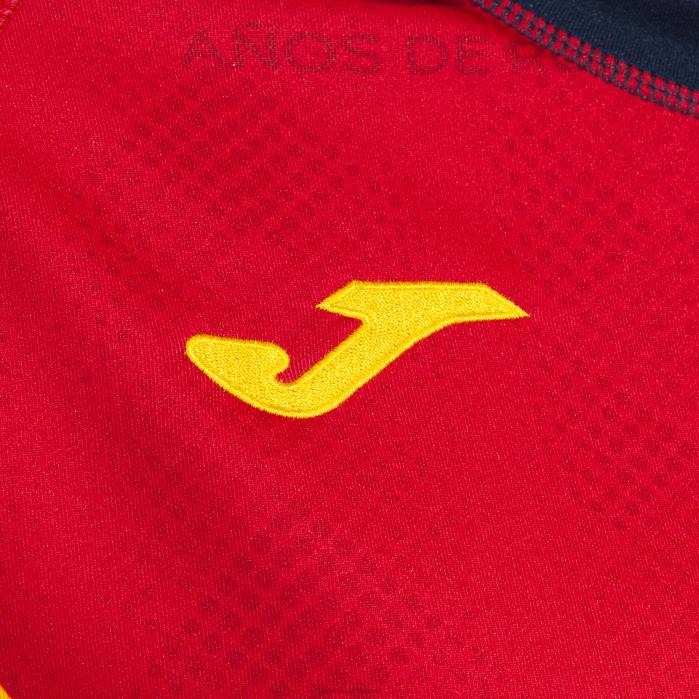 hr Joma majica kratkih rukava 1. uniforma španjolskog ragbi saveza Crvena 6FVN3915 žene