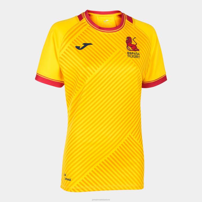 hr Joma majica kratkih rukava 2. uniforma španjolskog ragbi saveza žuta boja 6FVN3588 žene