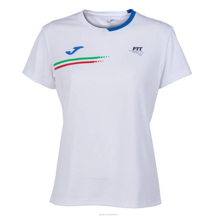 hr Joma majica kratkih rukava Talijanski teniski savez bijela 6FVN1809 žene