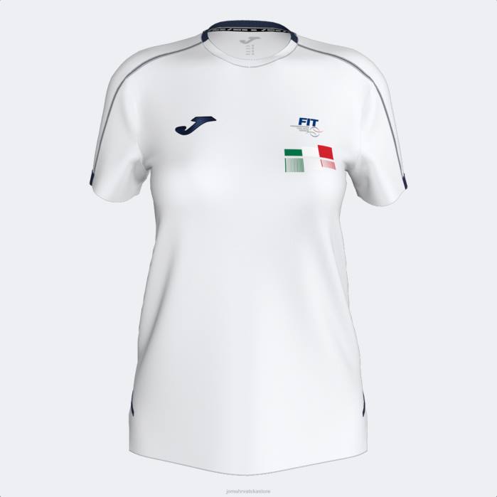 hr Joma majica kratkih rukava Talijanski teniski savez bijela 6FVN2167 žene