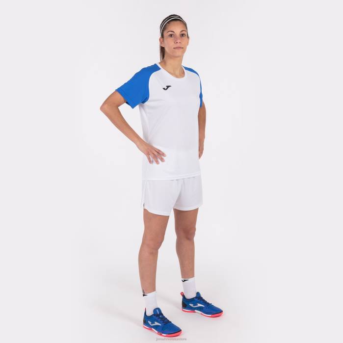 hr Joma majica kratkih rukava akademija iv bijela kraljevsko plava 6FVN3951 žene