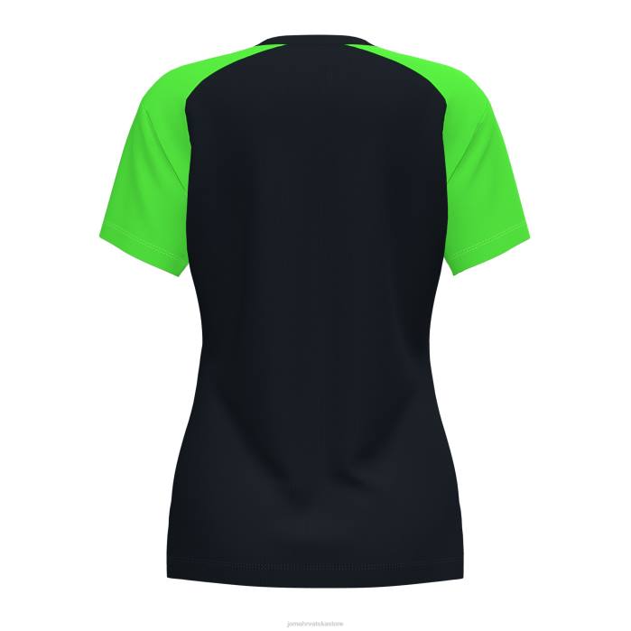 hr Joma majica kratkih rukava akademija iv crna fluorescentno zelena 6FVN2614 žene