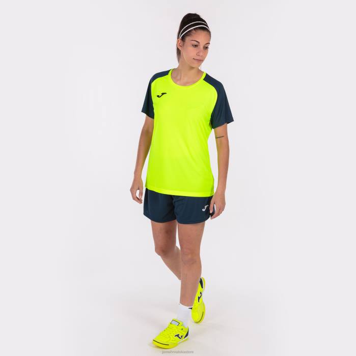 hr Joma majica kratkih rukava akademija iv fluorescentno žuta tamnoplava 6FVN3605 žene