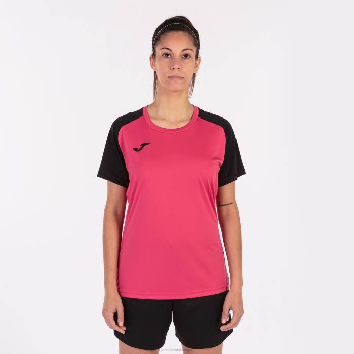 hr Joma majica kratkih rukava akademija iv fuksija crna 6FVN2112 žene