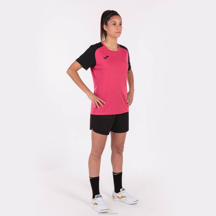 hr Joma majica kratkih rukava akademija iv fuksija crna 6FVN2112 žene