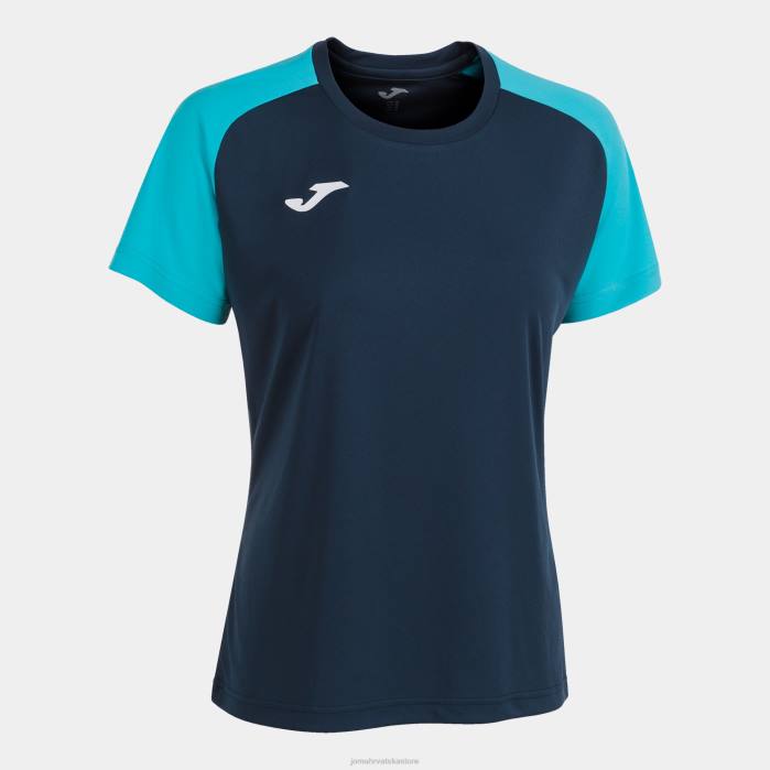 hr Joma majica kratkih rukava akademija iv tamnoplava fluorescentna tirkizna 6FVN1630 žene