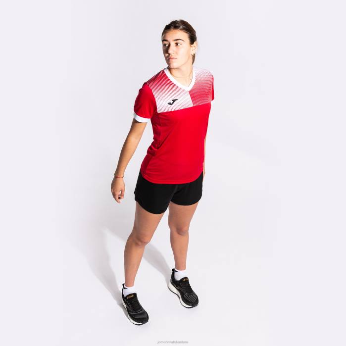 hr Joma majica kratkih rukava eko supernova crveno bijelo 6FVN2158 žene