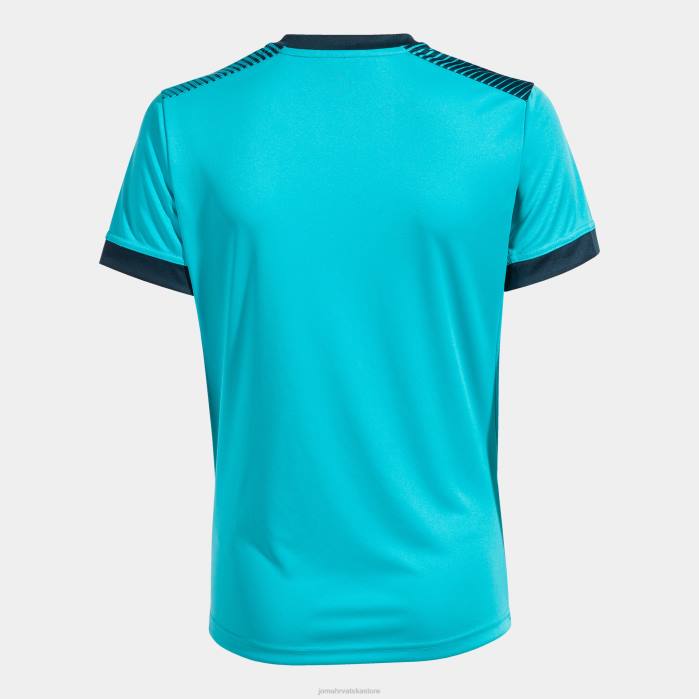 hr Joma majica kratkih rukava eko supernova fluorescentno tirkizno tamnoplava 6FVN3770 žene