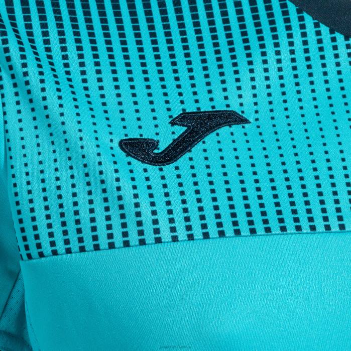 hr Joma majica kratkih rukava eko supernova fluorescentno tirkizno tamnoplava 6FVN3770 žene