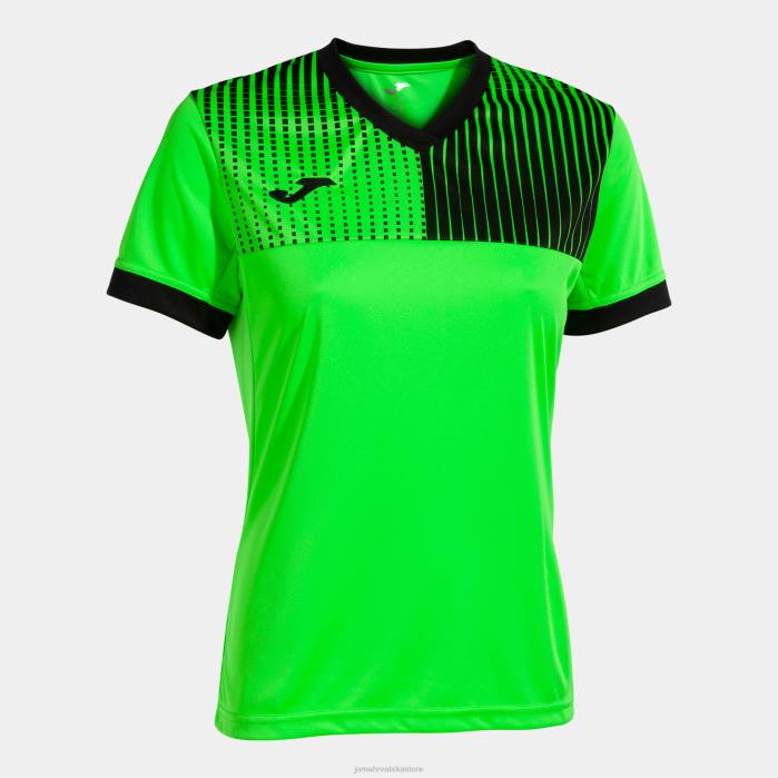 hr Joma majica kratkih rukava eko supernova fluorescentno zelena crna 6FVN1745 žene