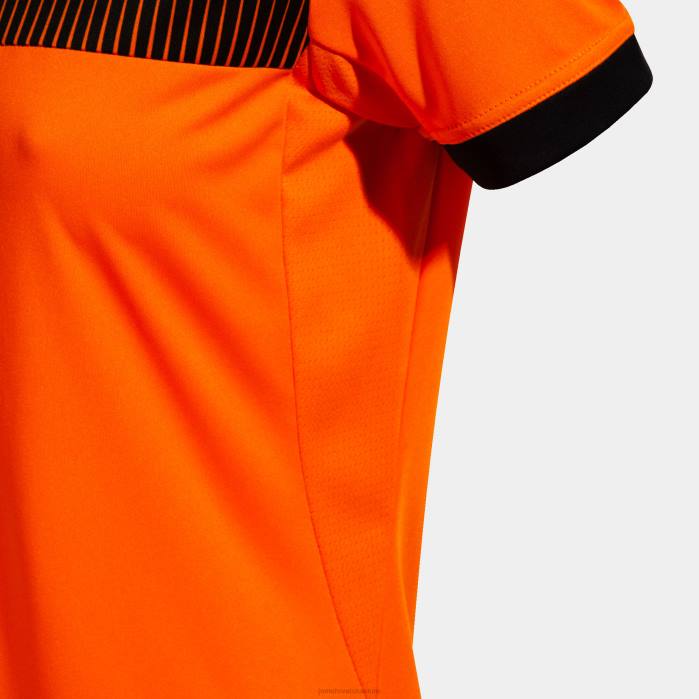 hr Joma majica kratkih rukava eko supernova narančasta crna 6FVN2171 žene