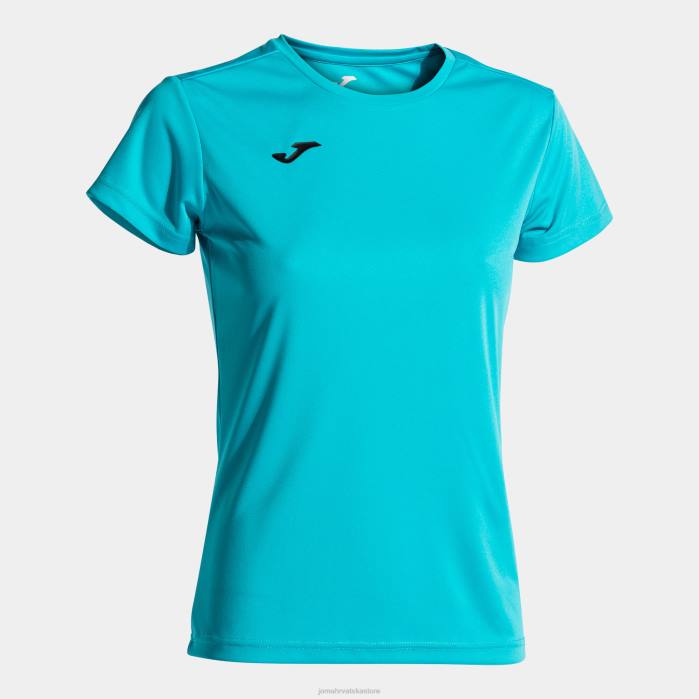 hr Joma majica kratkih rukava kombi fluorescentno tirkizno 6FVN2035 žene