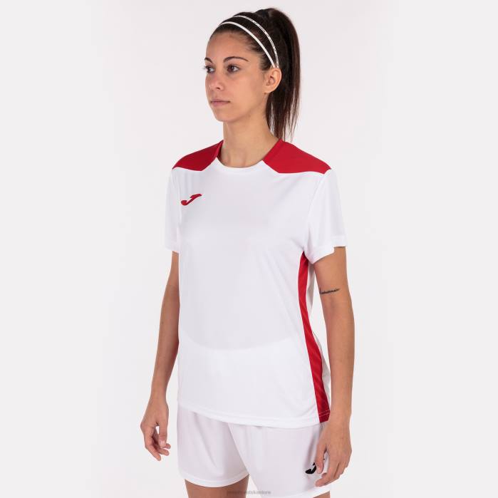 hr Joma majica kratkih rukava prvenstvo vi bijelo crveno 6FVN2660 žene