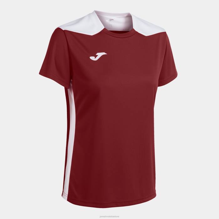 hr Joma majica kratkih rukava prvenstvo vi bordo bijela 6FVN2575 žene