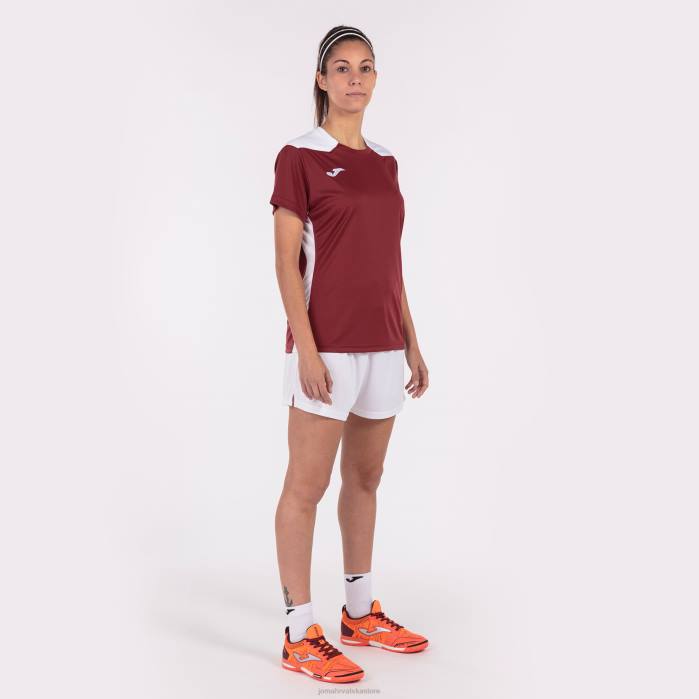 hr Joma majica kratkih rukava prvenstvo vi bordo bijela 6FVN2575 žene