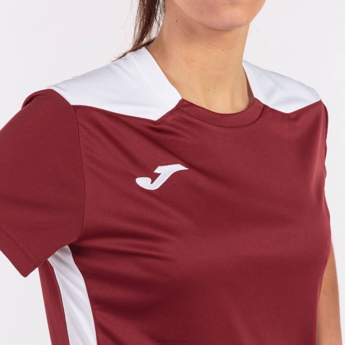 hr Joma majica kratkih rukava prvenstvo vi bordo bijela 6FVN2575 žene