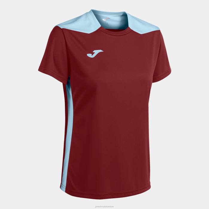 hr Joma majica kratkih rukava prvenstvo vi bordo nebesko plava 6FVN2471 žene
