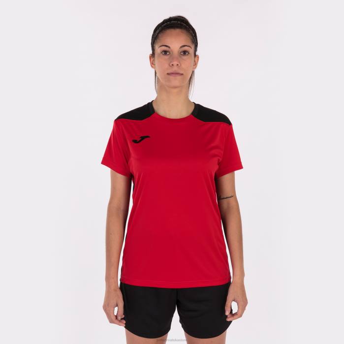 hr Joma majica kratkih rukava prvenstvo vi crveno-crno 6FVN2626 žene