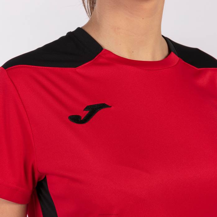hr Joma majica kratkih rukava prvenstvo vi crveno-crno 6FVN2626 žene