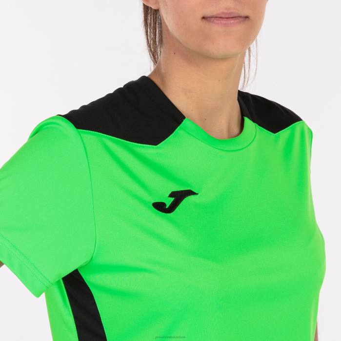 hr Joma majica kratkih rukava prvenstvo vi fluorescentno zelena crna 6FVN4009 žene