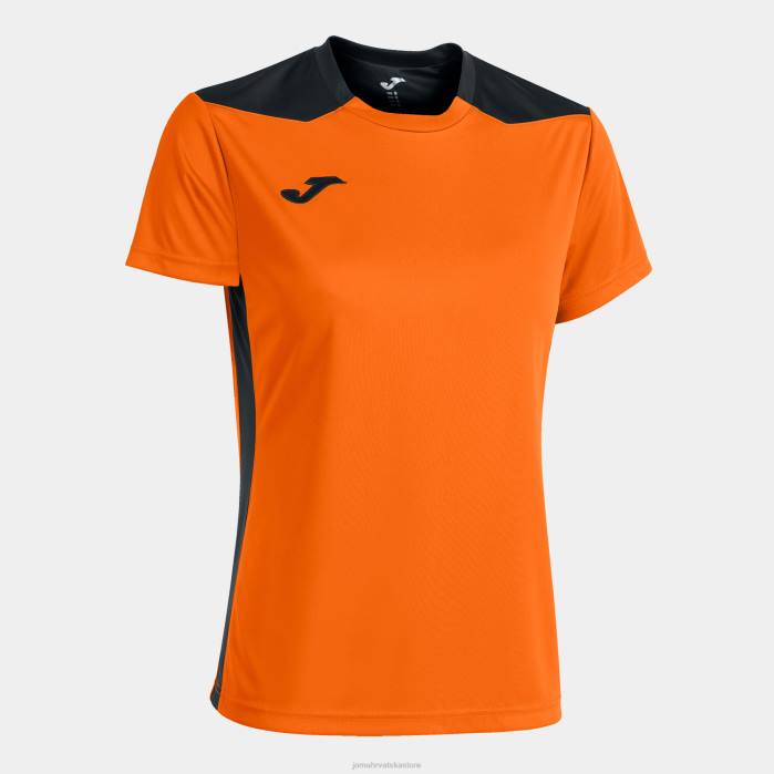 hr Joma majica kratkih rukava prvenstvo vi narančasta crna 6FVN2235 žene