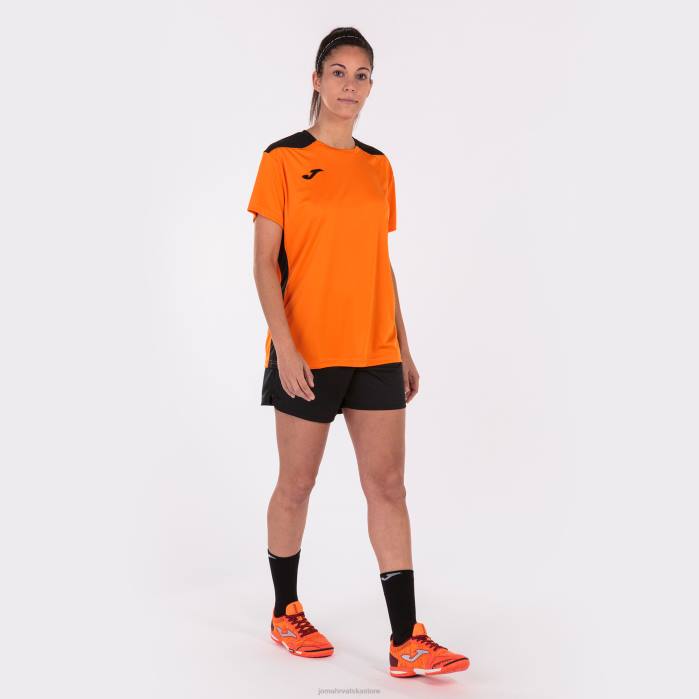 hr Joma majica kratkih rukava prvenstvo vi narančasta crna 6FVN2235 žene
