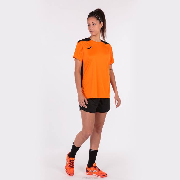 hr Joma majica kratkih rukava prvenstvo vi narančasta crna 6FVN2235 žene