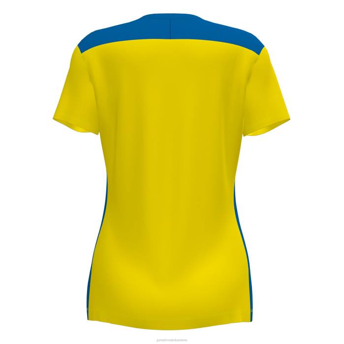 hr Joma majica kratkih rukava prvenstvo vi žuta kraljevsko plava 6FVN4050 žene