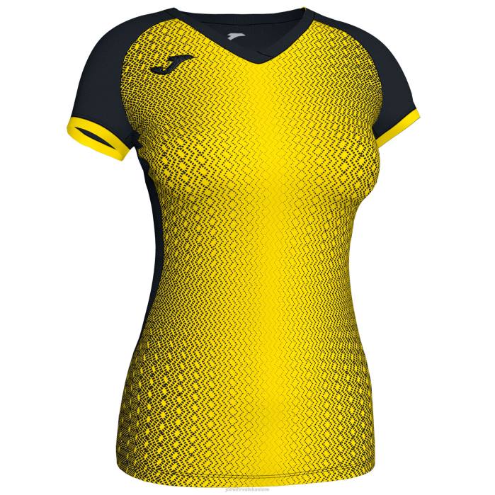 hr Joma majica kratkih rukava supernova crno žuta 6FVN2561 žene