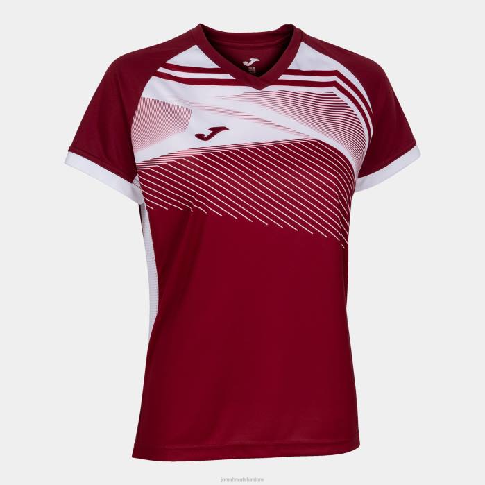 hr Joma majica kratkih rukava supernova ii bordo bijela 6FVN1677 žene